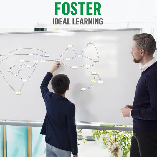 50 Pack Dry Erase Magnetic Labels 3.2x1.2 in Magnetic Name Tags for Classroom