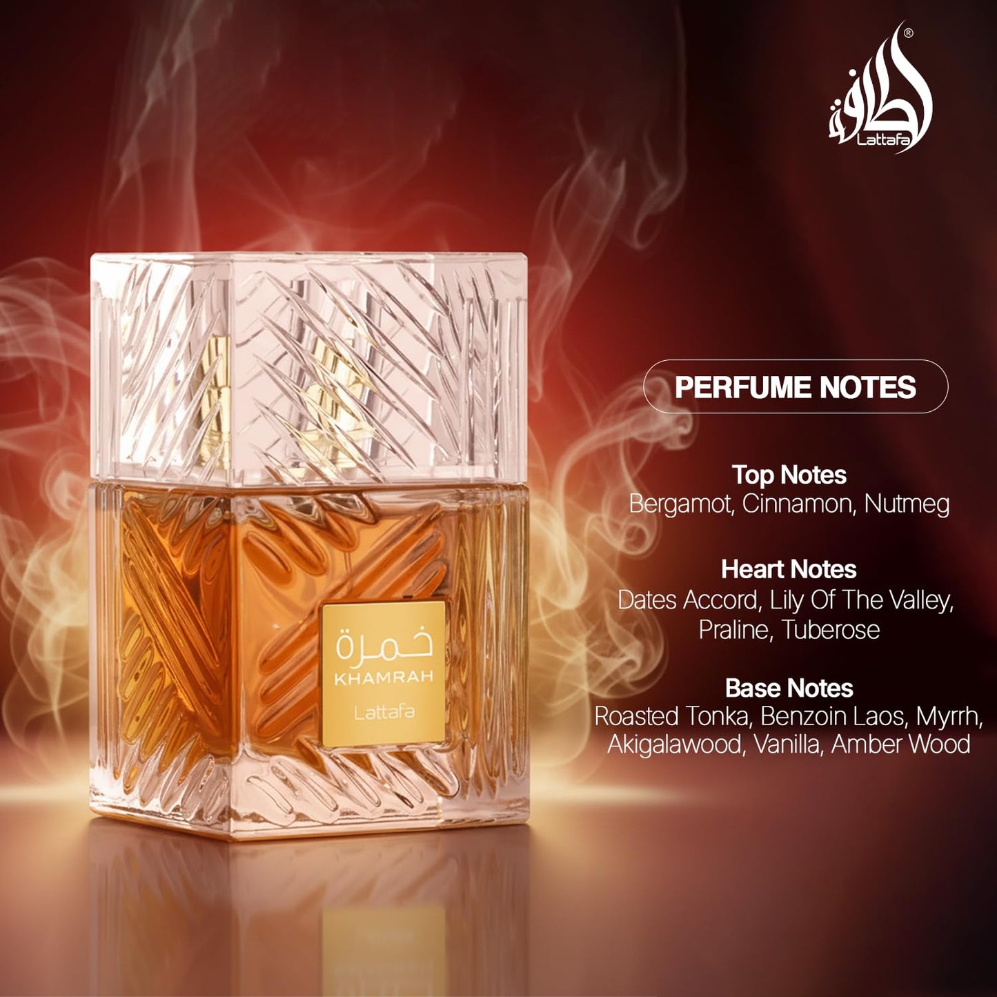 Lattafa Khamrah - Eau de Parfum Long-Lasting Fragrance for Unisex